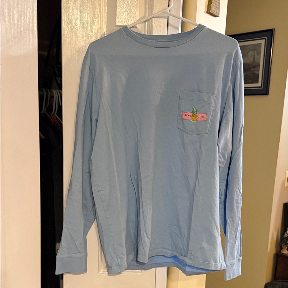 Vineyard Vines Sky Blue Long Sleeve Tee